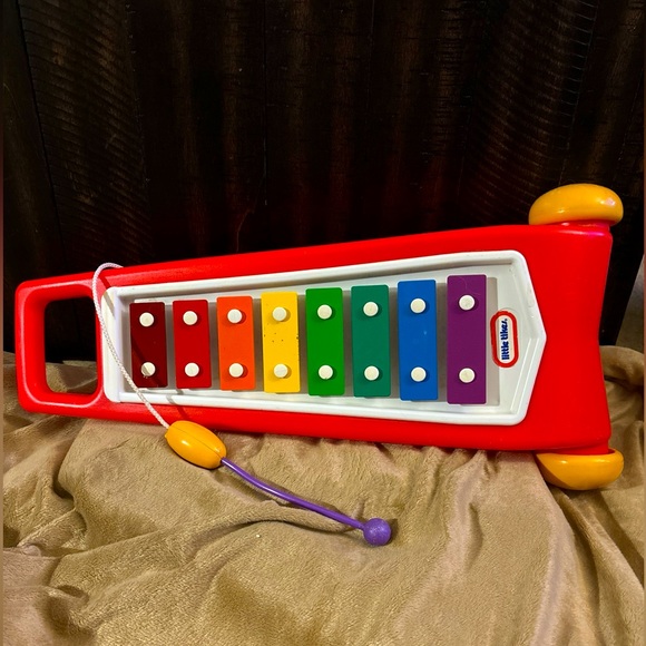 Vintage Little Tikes Xylophone Tap A Tune Musical Pull Toy - Picture 1 of 11